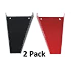 RED & BLACK JSP Manufacturing 16 Tool Standard Wrench Holder Wrench Organizer 2 Pack