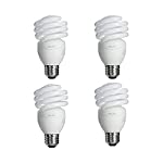 Philips 100-watt Equivalent, Bright White (6500K) 23 Watt Spiral CFL Light Bulb, 4-Pack 433557