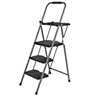 Best Choice Products Shade 3 Step Ladder Platform Lightweight Folding Stool LBS Cap Space Saving w/Tray 330