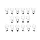 Philips LED Non-Dimmable A19 Frosted Light Bulb: 800-Lumen, 2700-Kelvin, 8.5-Watt (60-Watt Equivalent), E26 Base, Soft White, 16-Pack