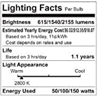 GE Lighting 50/100/150-Watt, 3-Way Light Bulb, Soft White, 4-Pack 97494