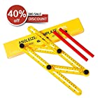 AGOO Angle Ruler, Angle Finder, Template Tool & Layout Tool, Multi-Angle Measuring Ruler Measuring All Angles and Forms