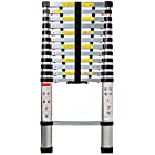 OxGord Aluminum Telescopic Feet Heavy Duty Extendable Work, Light Weight Multi-Purpose Ladder – Max lbs. Capacity 12.5 330